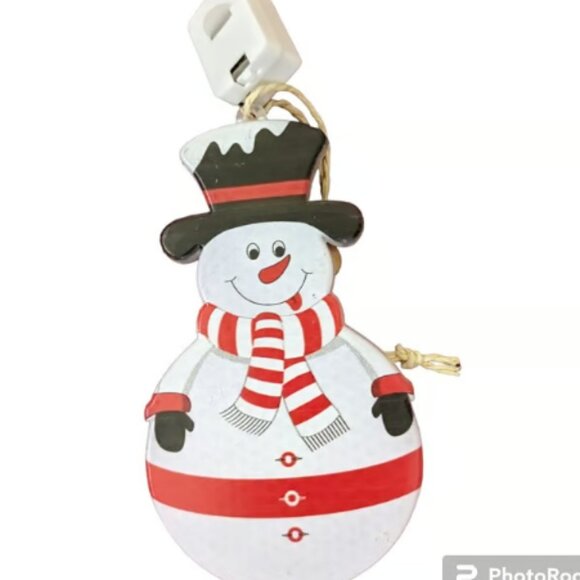 6PC LED HANGING CHRISTMAS ORNAMENT GIFT TAGS LIGHT SET DECORATIONS - NEW - Picture 9 of 9